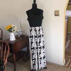 Black Floral Maxi Dress